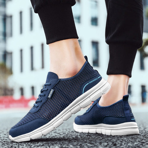 Men's Breathable Mesh Sneakers – Lightweight Running Shoes