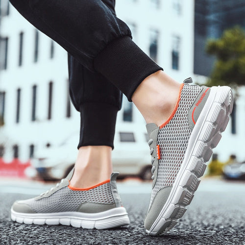 Men's Breathable Mesh Sneakers – Lightweight Running Shoes